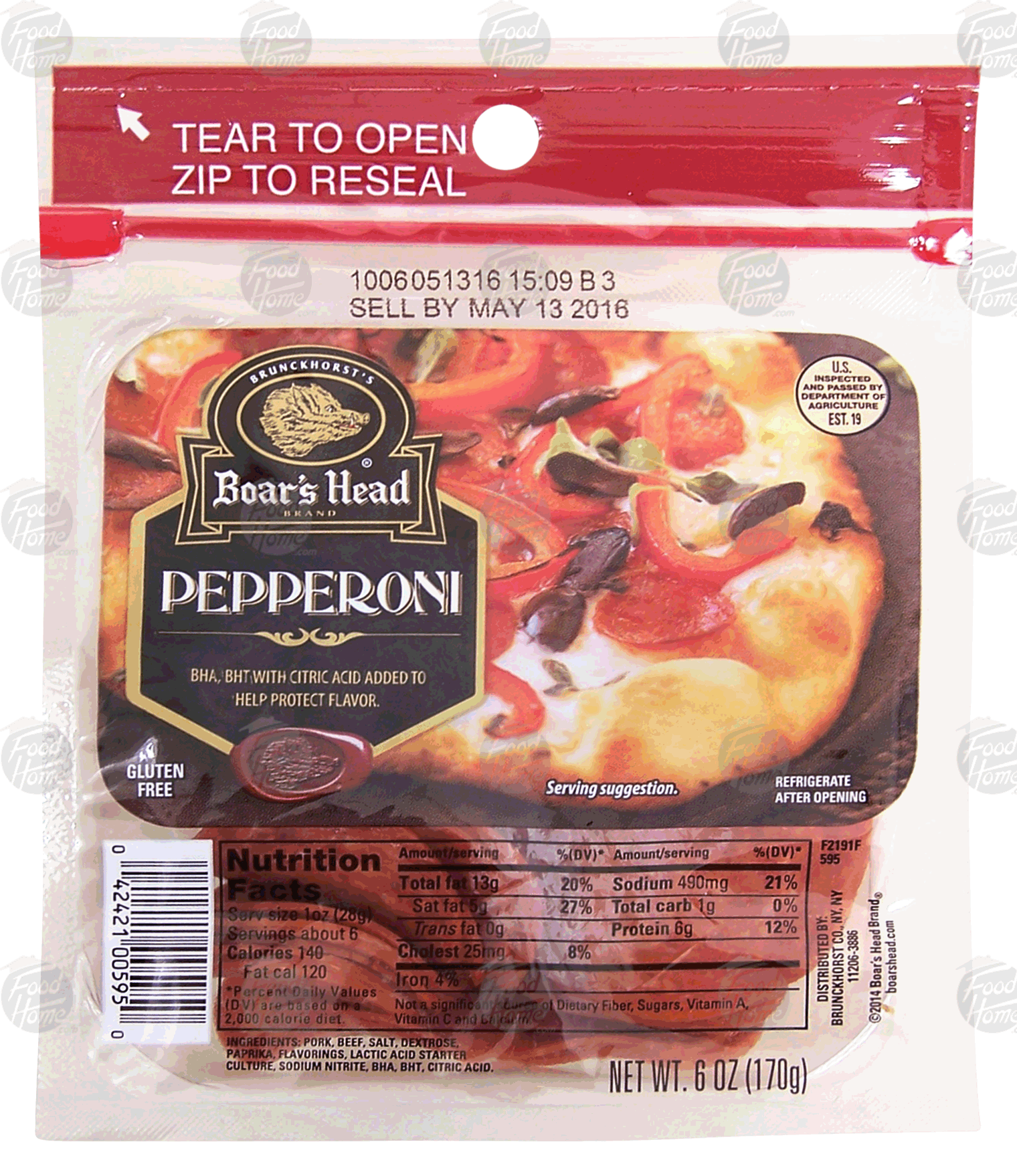 Boar's Head  pepperoni slices, gluten free Full-Size Picture